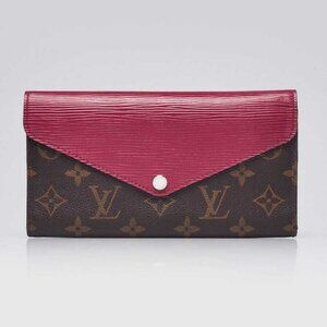 Louis Vuitton Fuchsia Epi Leather and Monogram Canvas Marie-Lou Long Wallet